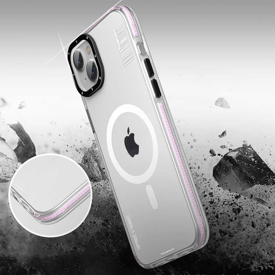 Apple iPhone 14 Plus Kılıf M-safe Şarj Özellikli YoungKit Exquisite Serisi Kapak