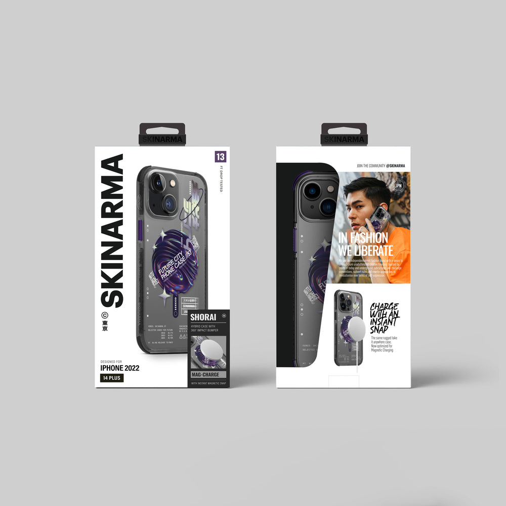 Apple iPhone 14 Plus Kılıf SkinArma Şeffaf Airbag Tasarımlı M-safe Şarj Özellikli Shorai Kapak