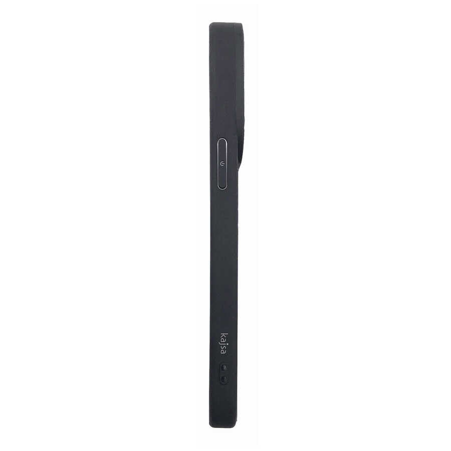 Apple iPhone 14 Plus Kılıf Soft Deri Metal Kamera Çerçeveli Kajsa Litchi Kapak