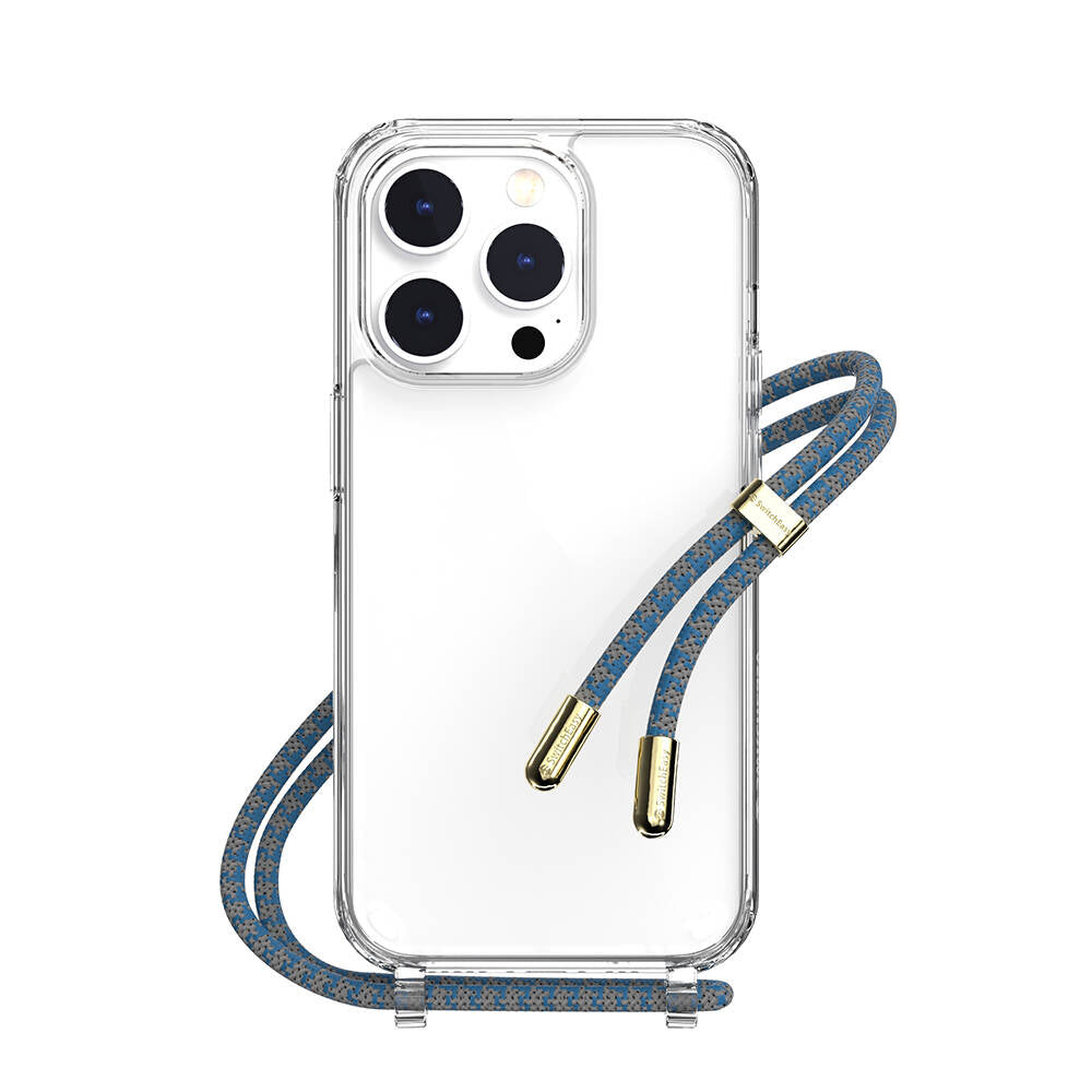 Apple iPhone 14 Pro Kılıf Boyun Askılı Şok Önleyicili Şeffaf Lisanslı Switcheasy Play Kapak