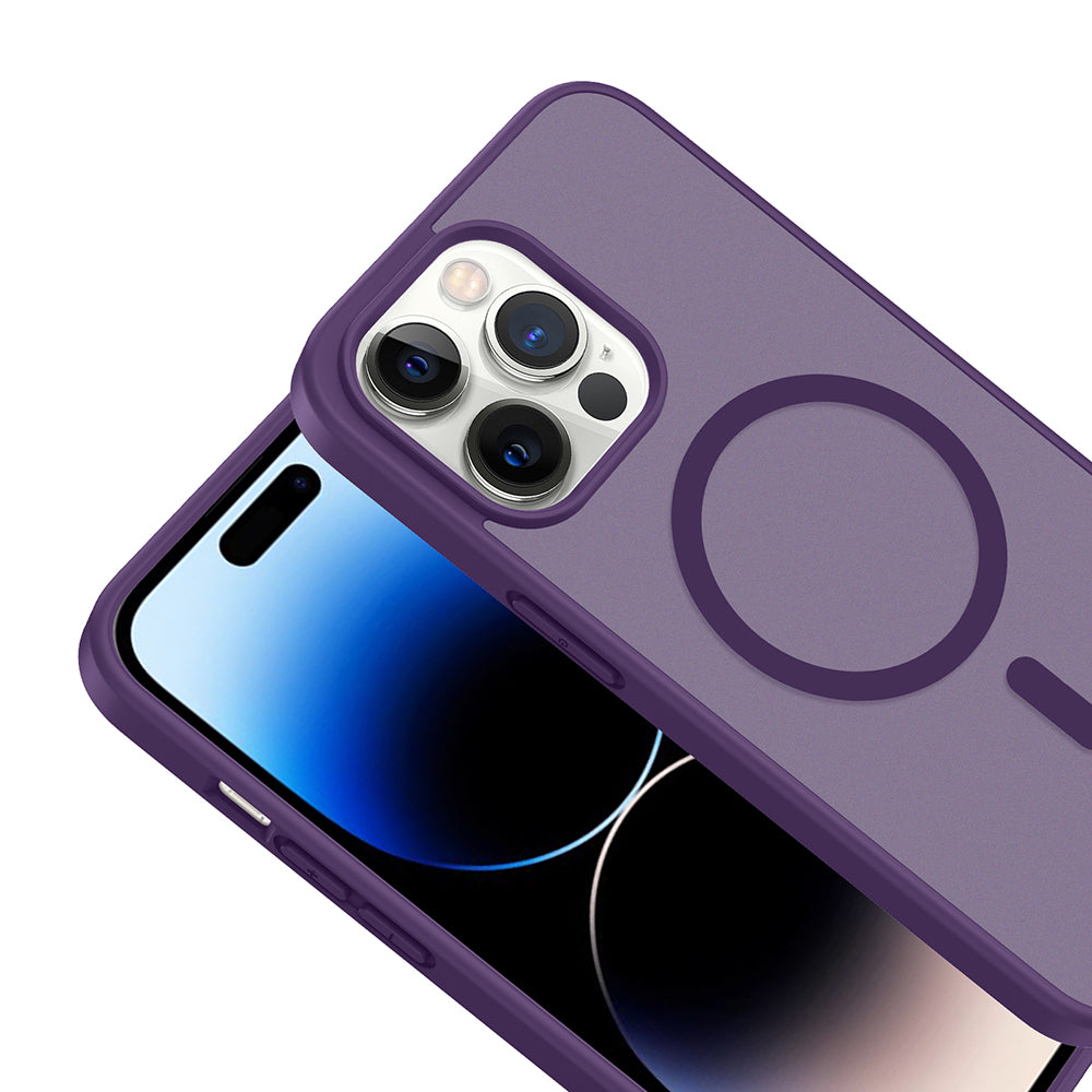 Apple iPhone 14 Pro Kılıf M-safe Şarj Özellikli Zore Babet Kapak