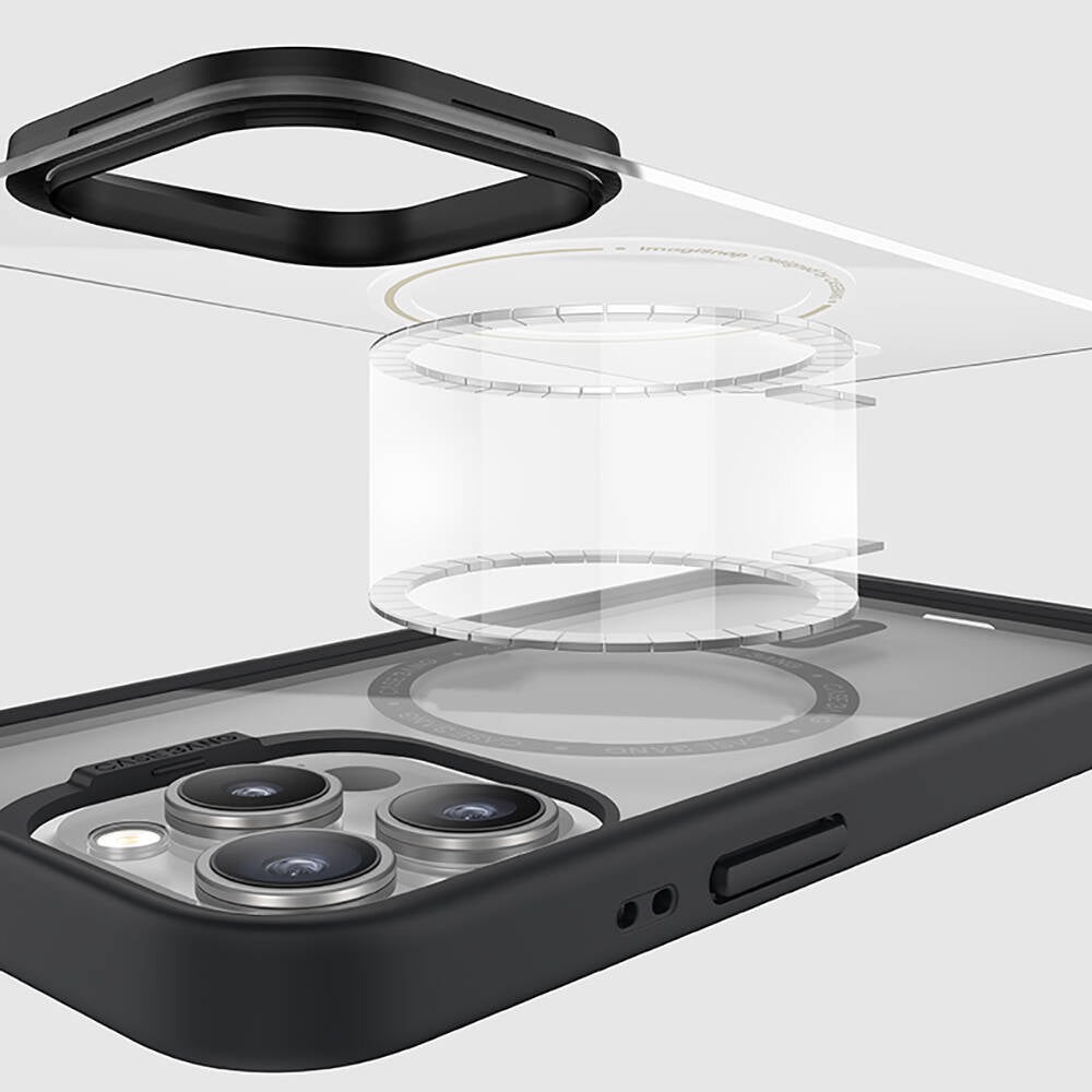 Apple iPhone 14 Pro Kılıf M-safe Şarj Özellikli Casebang Body Frame Kapak