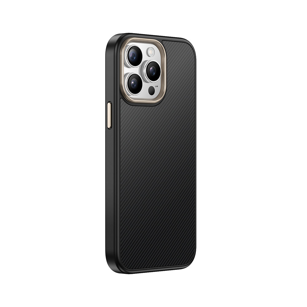 Apple iPhone 14 Pro Kılıf M-safe Şarj Özellikli Karbon Fiber Görünümlü Zore Antina Kapak