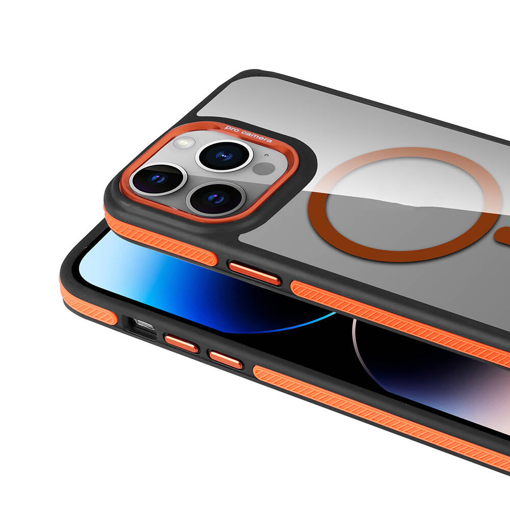 Apple iPhone 14 Pro Kılıf M-safe Şarj Özellikli Mat Görünümlü Zore Solo Kapak
