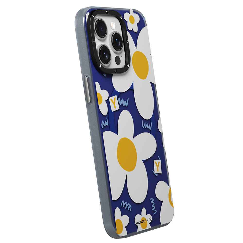 Apple iPhone 14 Pro Kılıf M-safe Şarj Özellikli Sunshine Tasarımlı Youngkit Spring Breeze Serisi Kapak