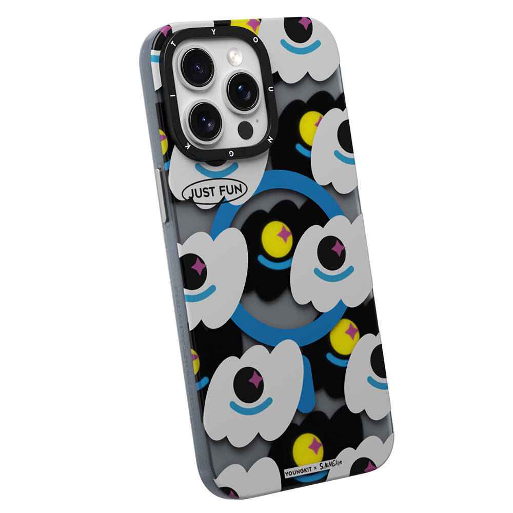 Apple iPhone 14 Pro Kılıf M-safe Şarj Özellikli Youngkit Happy View Serisi Kapak