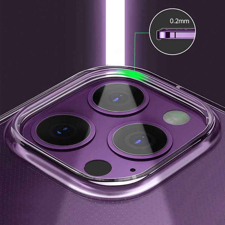 Apple iPhone 14 Pro Kılıf Şeffaf Airbag Tasarımlı Wiwu ZCC-108 Concise Serisi Kapak