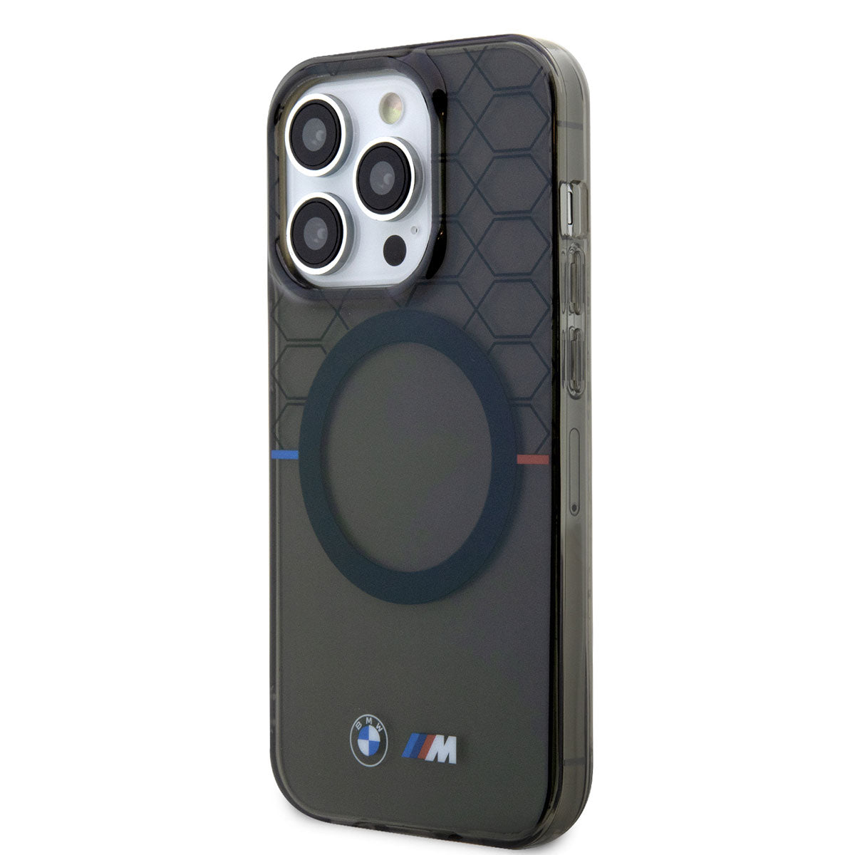 Apple iPhone 14 Pro Max Kılıf BMW M-safe Şarj Özellikli Transparan M Dizayn Kapak