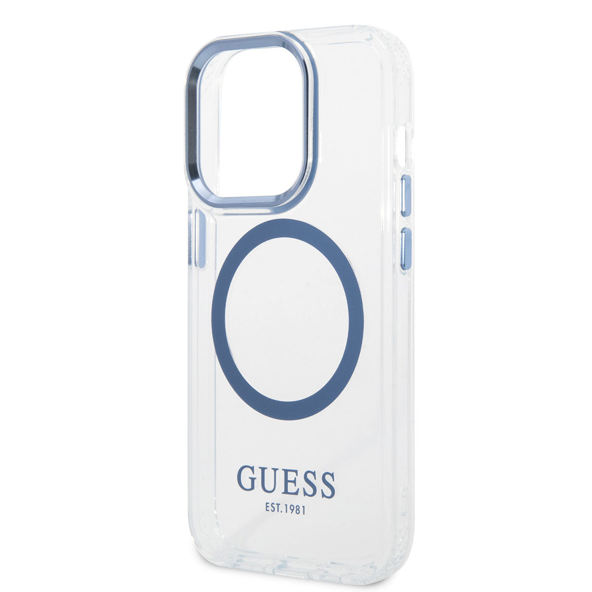 Apple iPhone 14 Pro Max Kılıf GUESS M-safe Şarj Özellikli Metal Kamera Çerçeveli Kapak