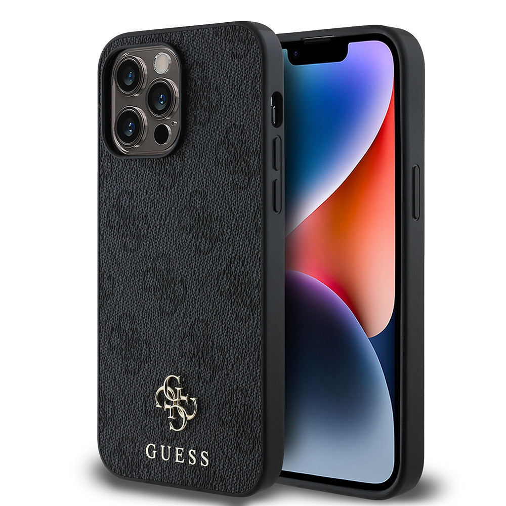 Apple iPhone 14 Pro Max Kılıf Guess Orjinal Lisanslı M-safe Şarj Özellikli Small 4G Classic Kapak