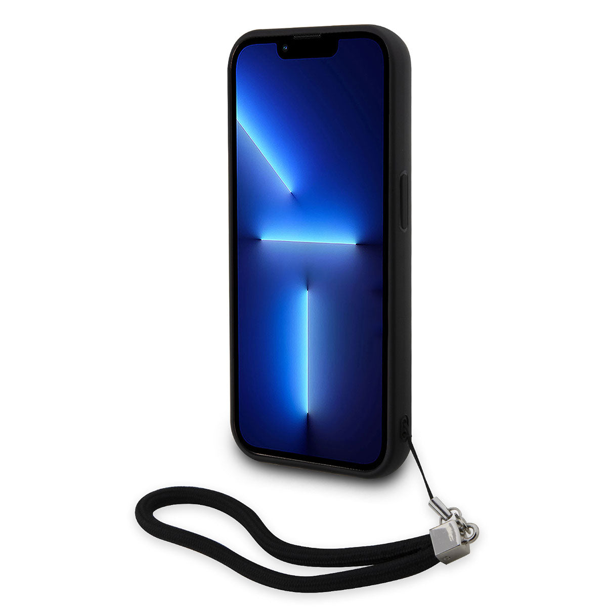 Apple iPhone 14 Pro Max Kılıf Karl Lagerfeld El Askısı İpli Hareketli Pullu Dizayn Kapak