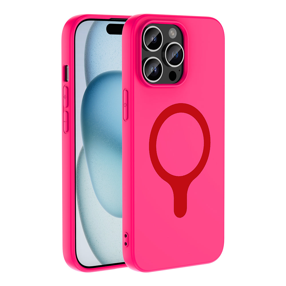 Apple iPhone 14 Pro Max Kılıf M-Safe Şarj Özellikli Zore Aris Silikon Kapak