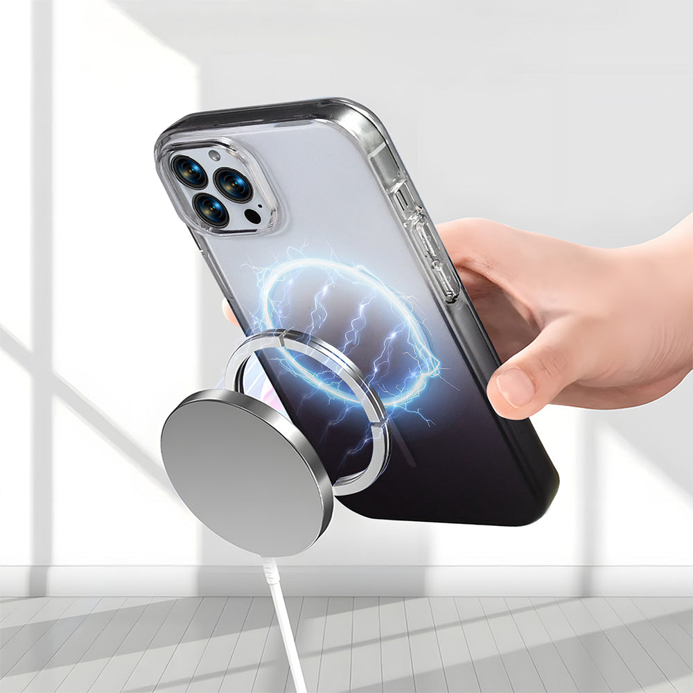Apple iPhone 14 Pro Max Kılıf M-Safe Şarj Özellikli Zore Septik Silikon Kapak