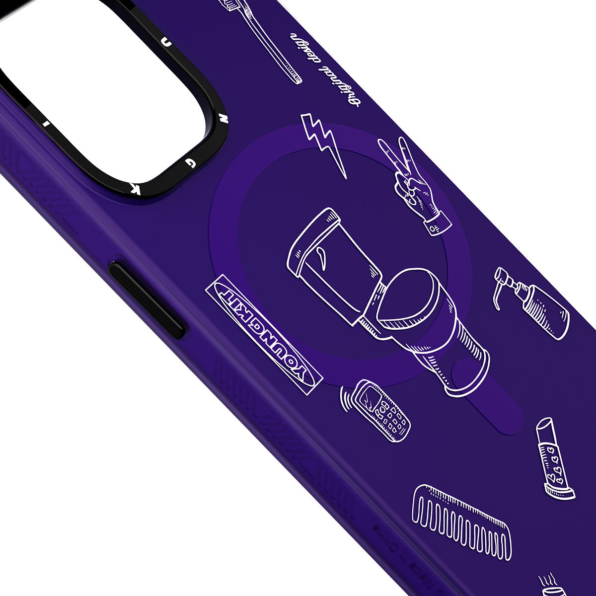 Apple iPhone 14 Pro Max Kılıf M-safe Şarj Özellikli Desenli Youngkit Plaything Serisi Kapak