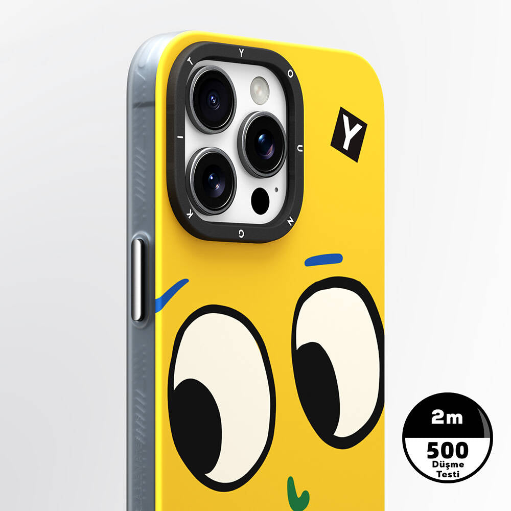 Apple iPhone 14 Pro Max Kılıf M-safe Şarj Özellikli Sunshine Tasarımlı Youngkit Daily Happy Serisi Kapak
