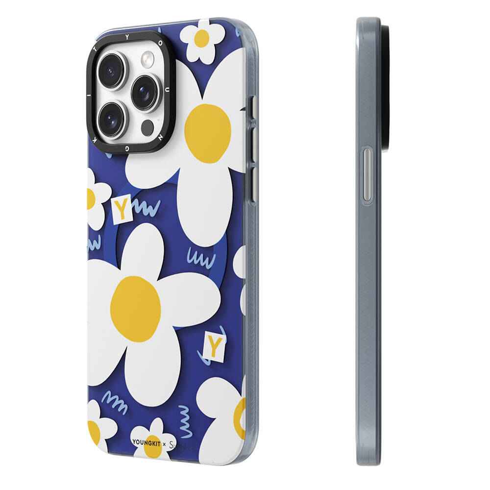 Apple iPhone 14 Pro Max Kılıf M-safe Şarj Özellikli Sunshine Tasarımlı Youngkit Spring Breeze Serisi Kapak