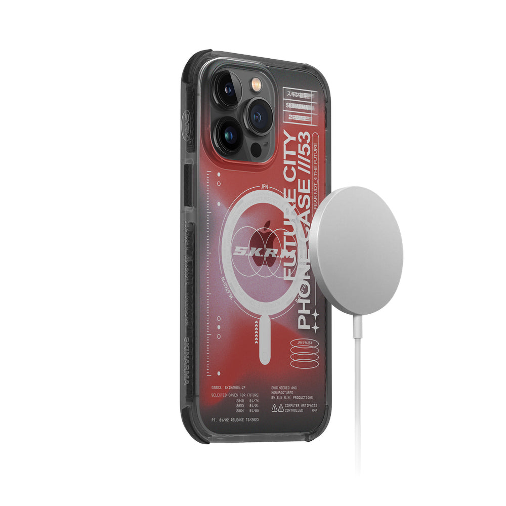 Apple iPhone 14 Pro Max Kılıf SkinArma Şeffaf Airbag Tasarımlı M-safe Şarj Özellikli Shorai Kapak