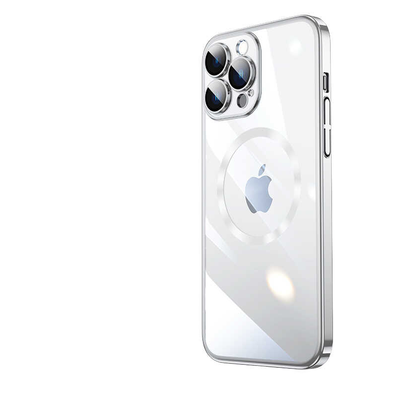 Apple iPhone 14 Pro Max Kılıf Wireless Şarj Özellikli Sert PC Zore Riksos M-safe Kapak