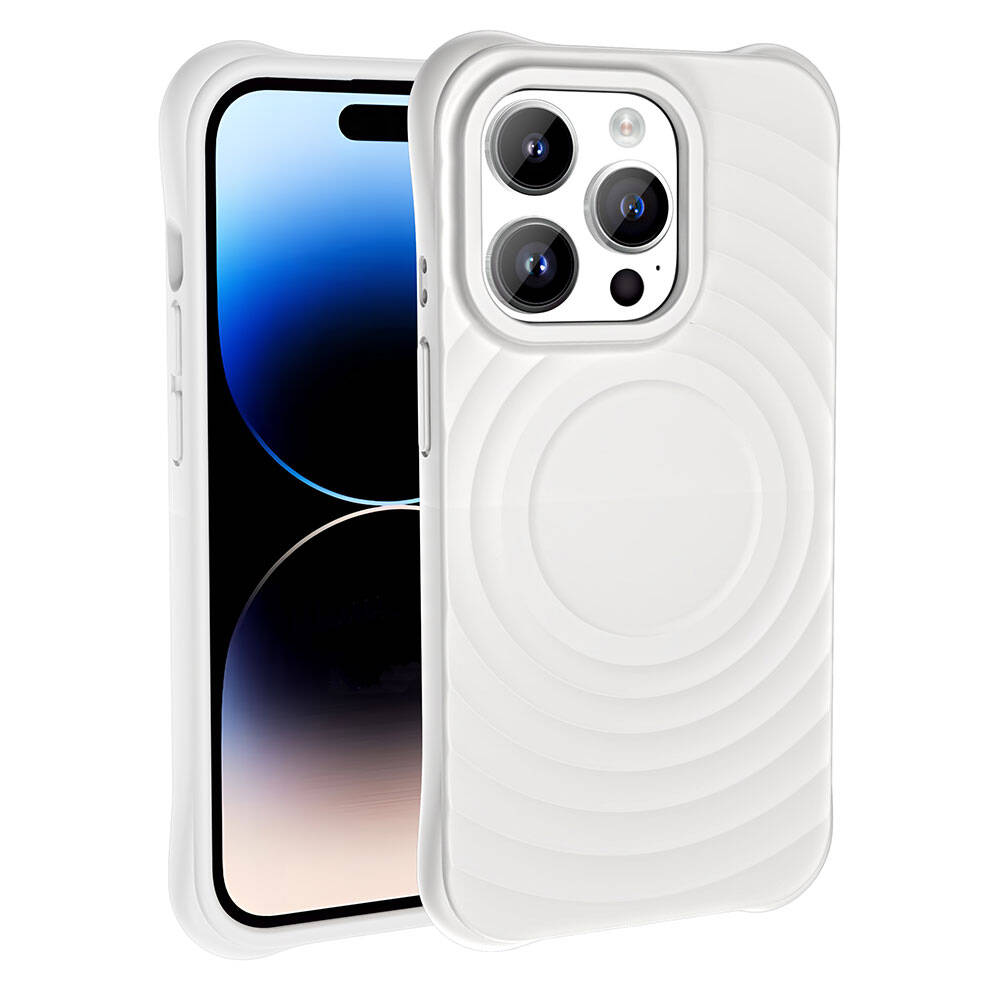 Apple iPhone 14 Pro Max M-safe Şarj Özellikli Airbagli Mat Görünümlü Zore Hepi Kapak