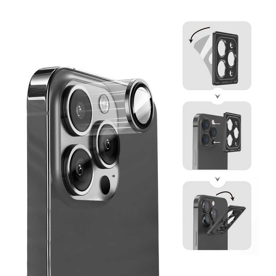 Apple iPhone 14 Wiwu Lens Guard Metal Kamera Lens Koruyucu