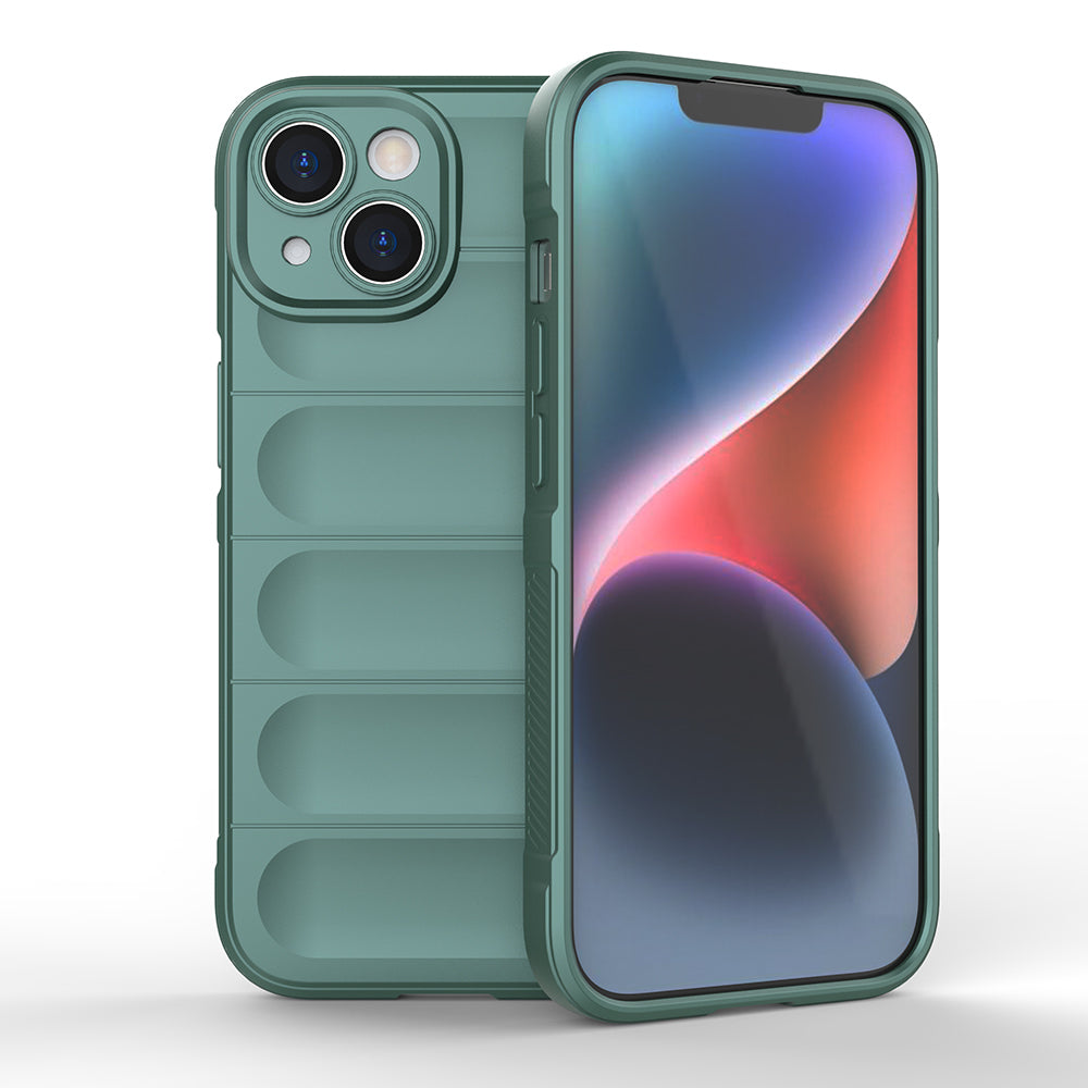 Apple iPhone 15 Kılıf Esnek TPU Oyuklu Arka Yüzey Tasarımlı Zore Etnik Silikon Kapak