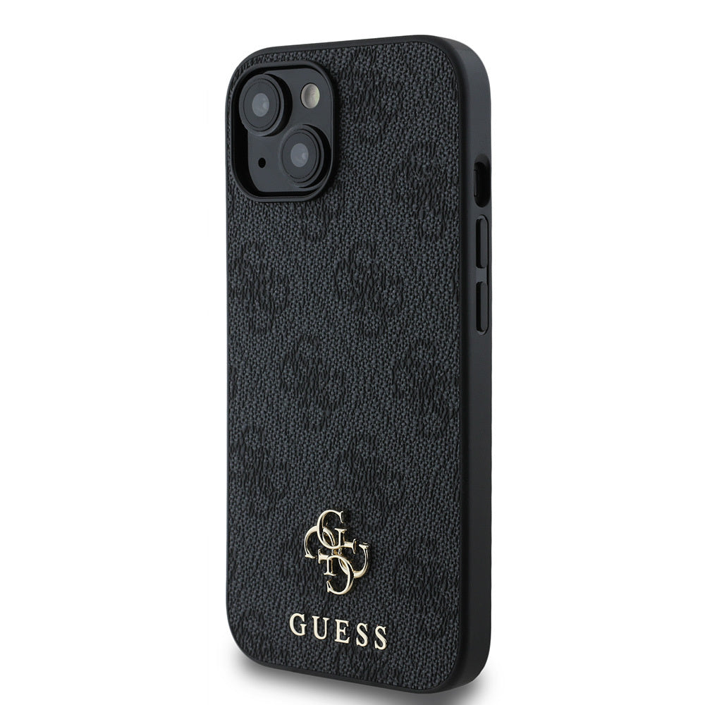 Apple iPhone 15 Kılıf Guess Orjinal Lisanslı M-safe Şarj Özellikli Small 4G Classic Kapak