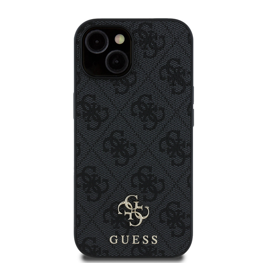 Apple iPhone 15 Kılıf Guess Orjinal Lisanslı M-safe Şarj Özellikli Small 4G Classic Kapak