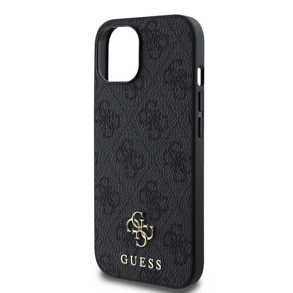 Apple iPhone 15 Kılıf Guess Orjinal Lisanslı M-safe Şarj Özellikli Small 4G Classic Kapak
