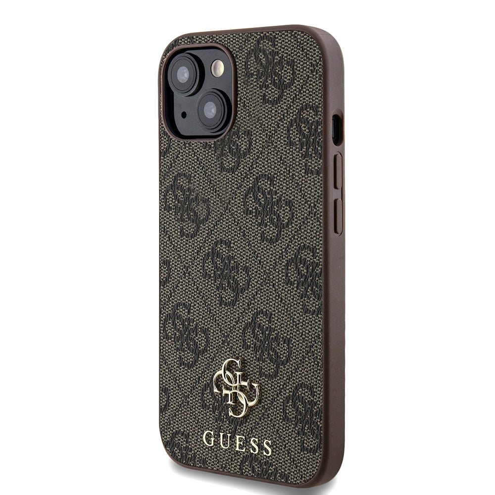 Apple iPhone 15 Kılıf Guess Orjinal Lisanslı M-safe Şarj Özellikli Small 4G Classic Kapak