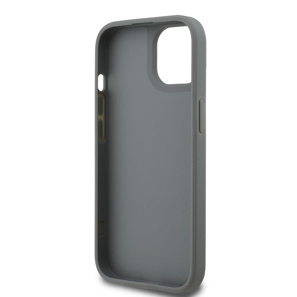 Apple iPhone 15 Kılıf Guess Orjinal Lisanslı Taşlı Arka Yüzey Üçgen Logolu Kapak