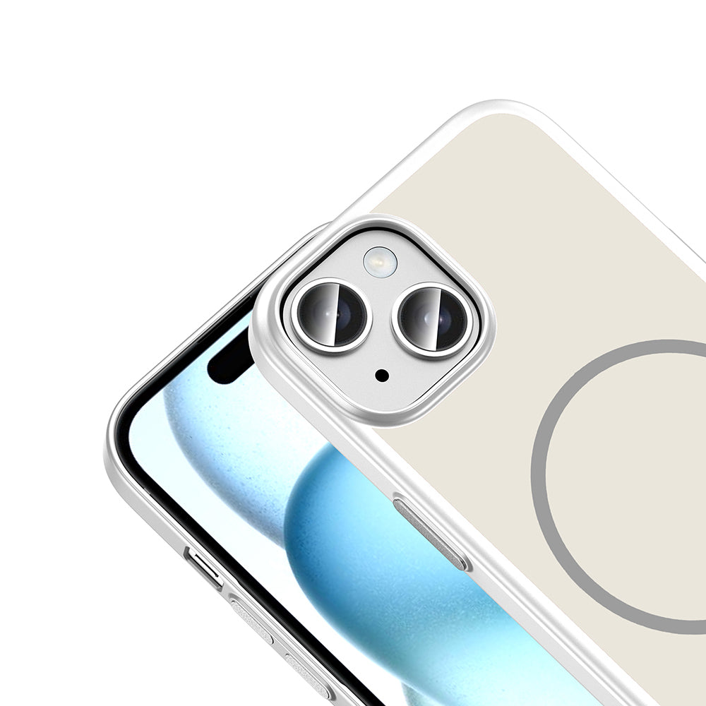 Apple iPhone 15 Kılıf M-Safe Şarj Özellikli Zore Lora PC Kapak