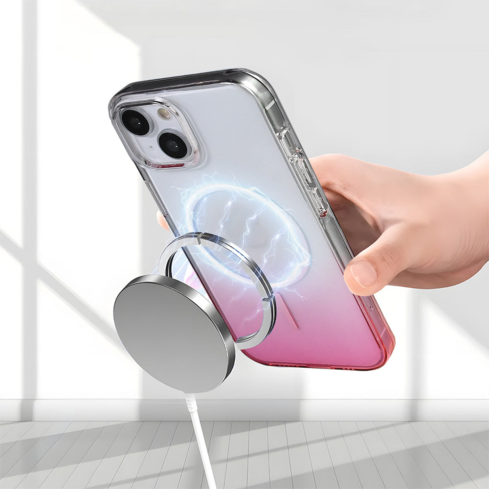 Apple iPhone 15 Kılıf M-Safe Şarj Özellikli Zore Septik Silikon Kapak
