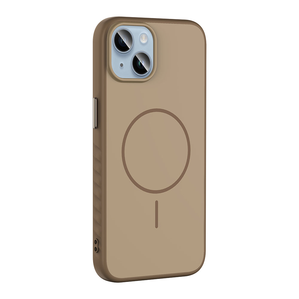 Apple iPhone 15 Kılıf M-safe Şarj Özellikli Zore Tea Kapak
