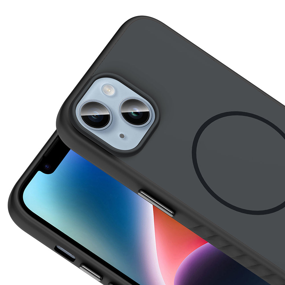 Apple iPhone 15 Kılıf M-safe Şarj Özellikli Zore Tea Kapak