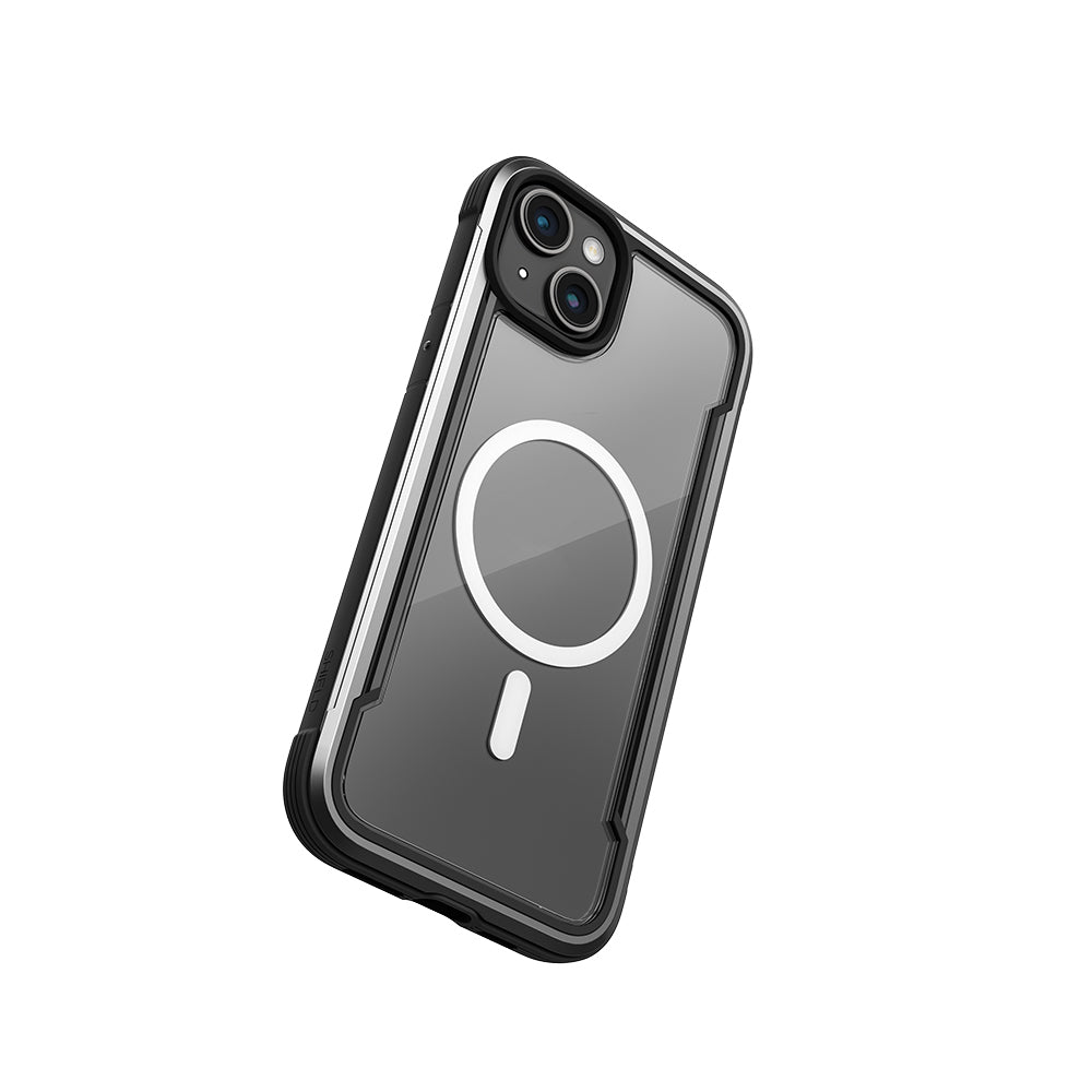 Apple iPhone 15 Kılıf M-safe Şarj Özellikli Airbagli Raptic Shield Serisi Şeffaf Arka Yüzey Kapak