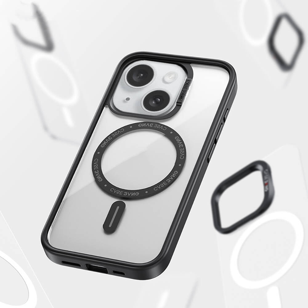 Apple iPhone 15 Kılıf M-safe Şarj Özellikli Casebang Body Frame Kapak