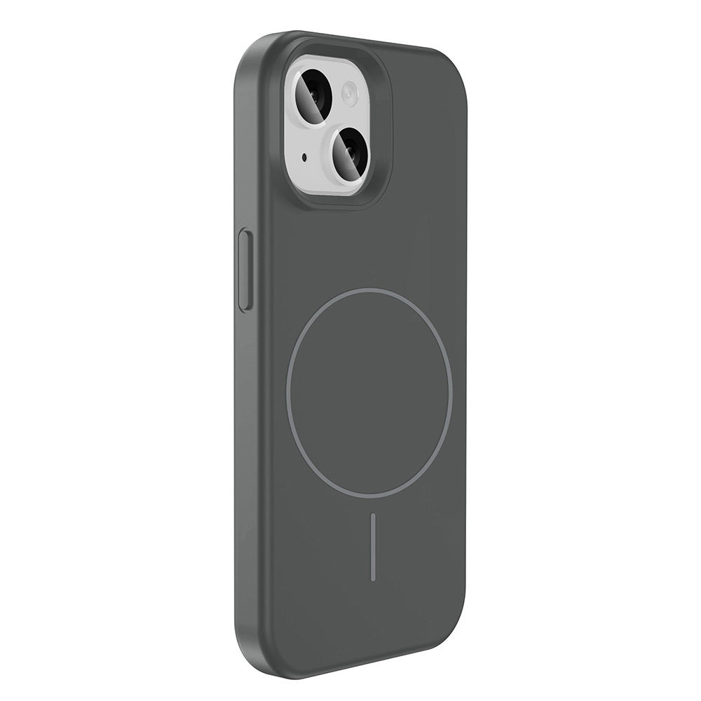 Apple iPhone 15 Kılıf M-safe Şarj Özellikli Sıvı Teknolojili Silinebilir Sert Zore Kivi Kapak