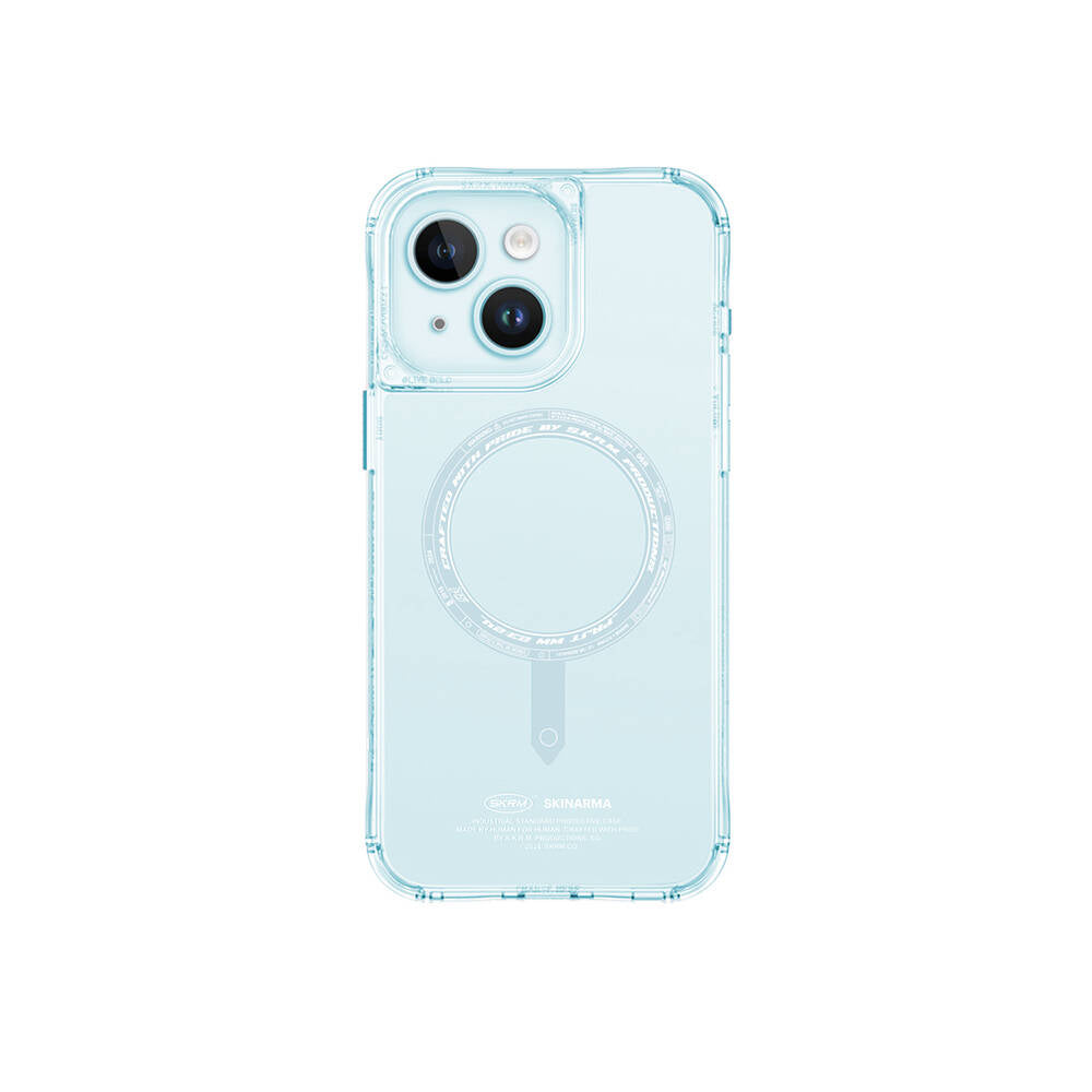 Apple iPhone 15 Kılıf SkinArma Şeffaf Airbag Tasarımlı M-safe Şarj Özellikli Saido Kapak