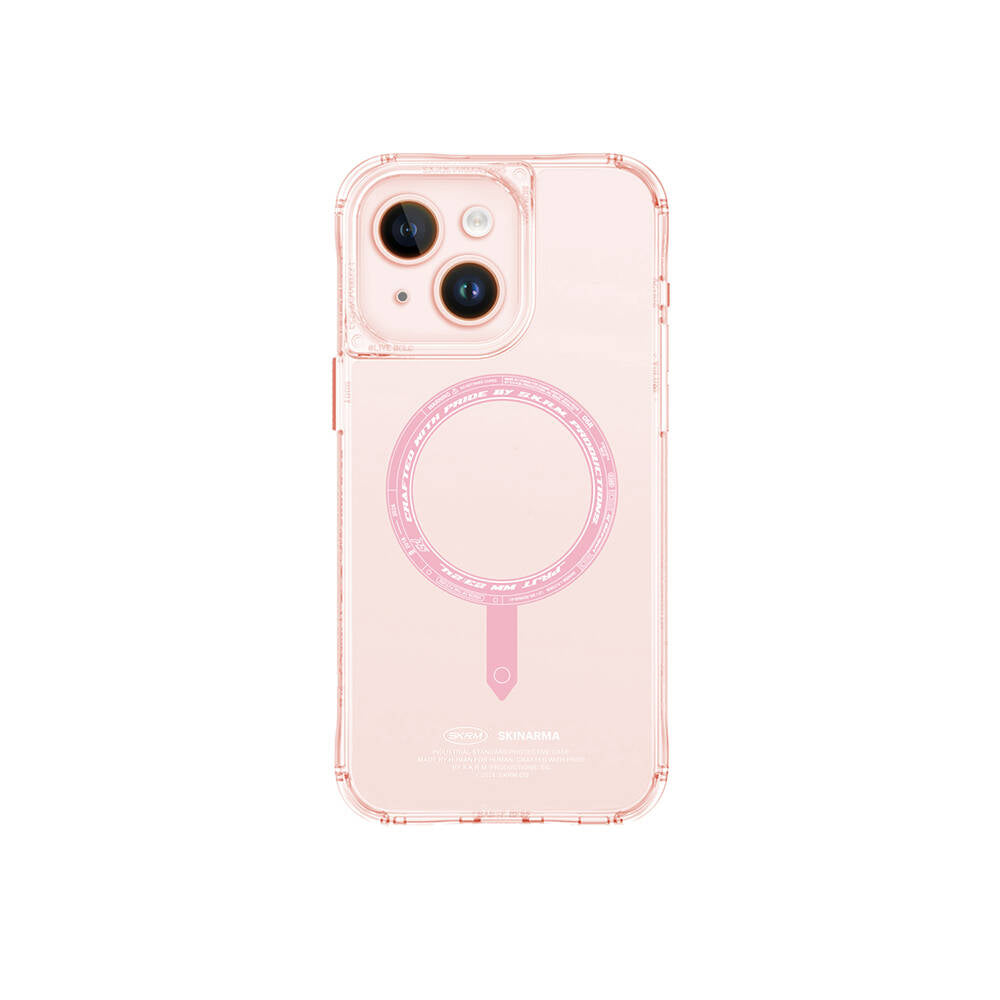 Apple iPhone 15 Kılıf SkinArma Şeffaf Airbag Tasarımlı M-safe Şarj Özellikli Saido Kapak