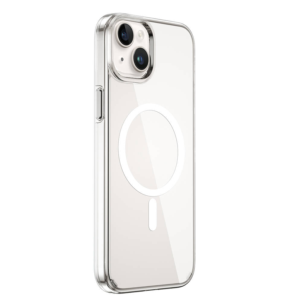 Apple iPhone 15 Kılıf Wiwu BC-022 M-safe Şarj Özellikli Şeffaf Transparan Kapak