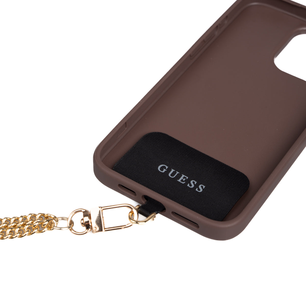 Apple iPhone 15 Plus Kılıf Guess Orjinal Lisanslı PU Deri 4G Büyük Metal Logolu Çapraz Vücut Askılı Kapak