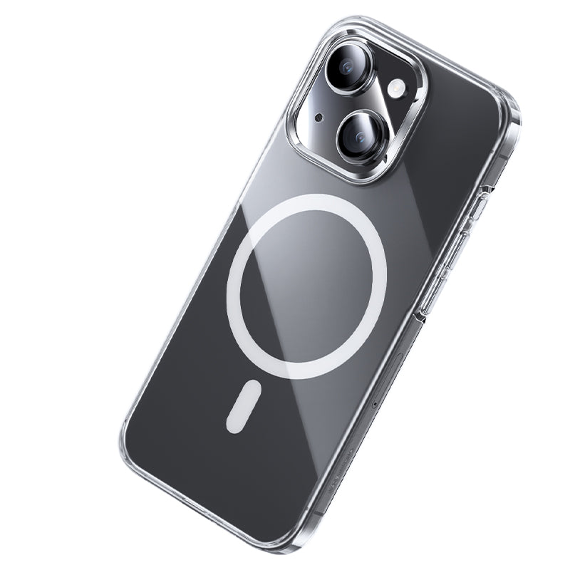 Apple iPhone 15 Plus Kılıf M-safe Şarj Özellikli Benks Crystal Serisi Şeffaf Kapak