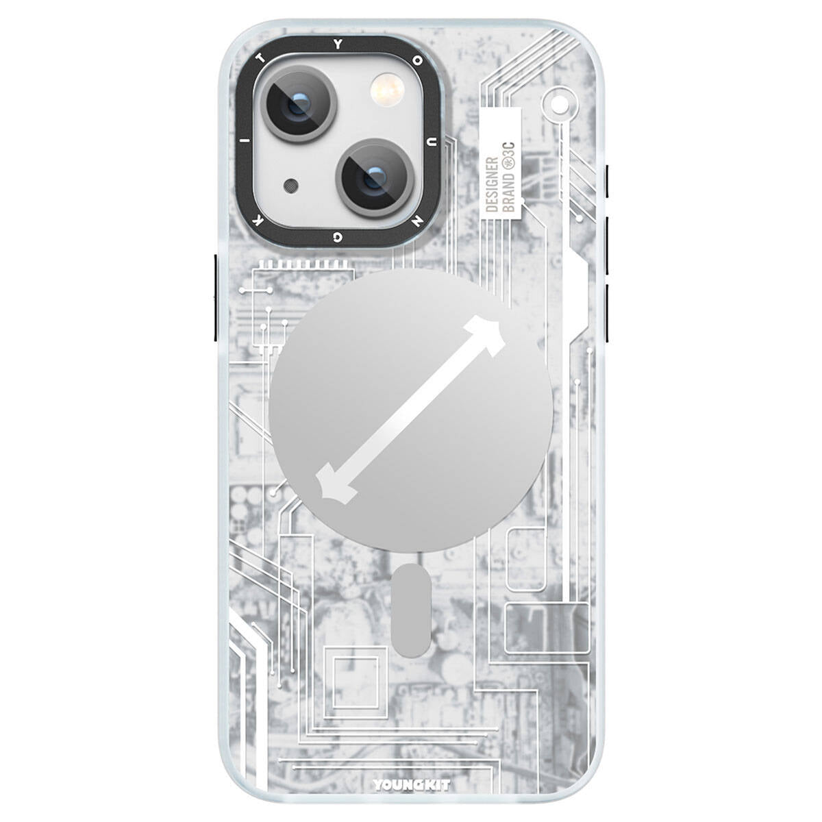 Apple iPhone 15 Plus Kılıf M-safe Şarj Özellikli YoungKit Technology Serisi Kapak
