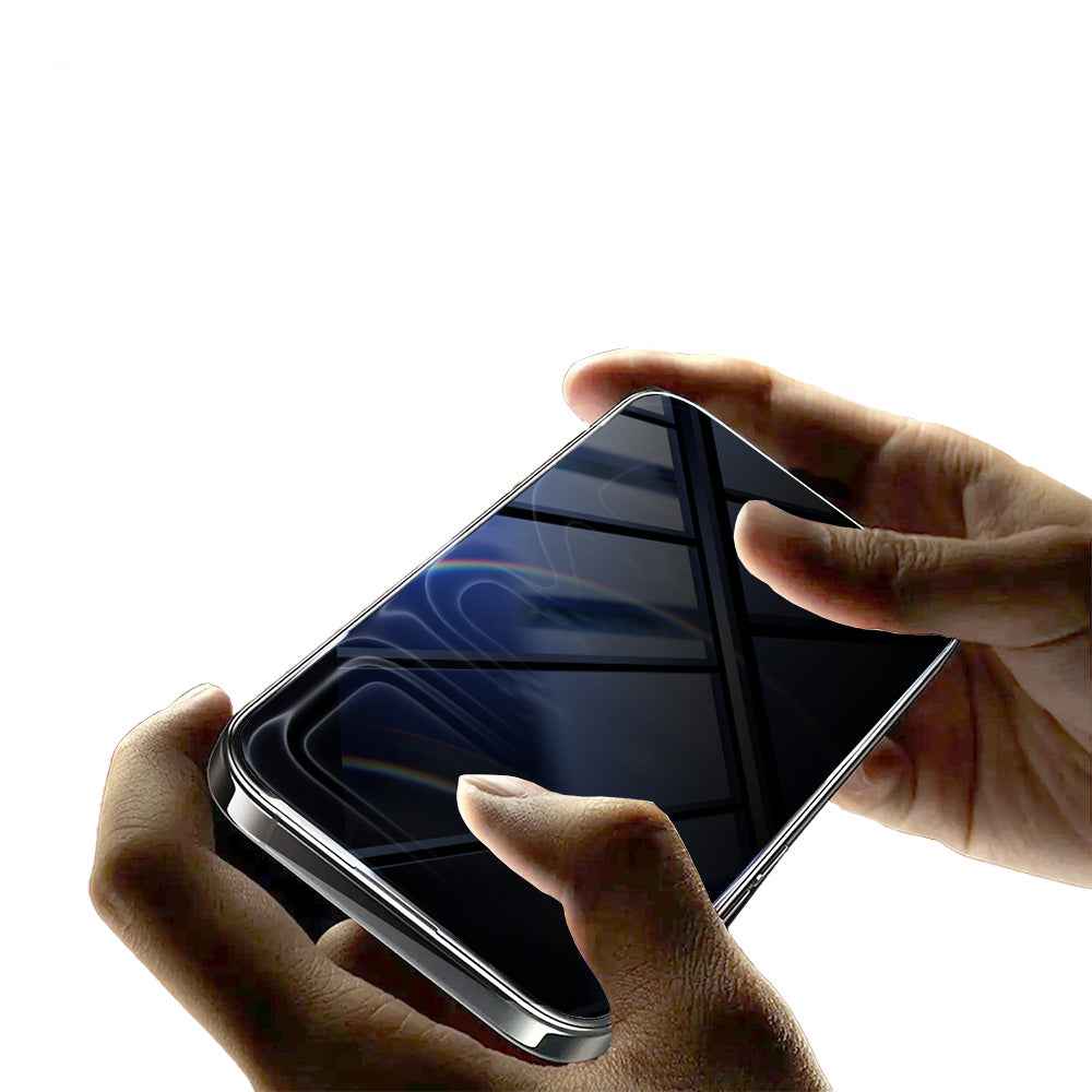 Apple iPhone 15 Plus Zore 2.5D Oliv Privacy Temperli Cam Ekran Koruyucu + Kolay Uygulama Aparatı