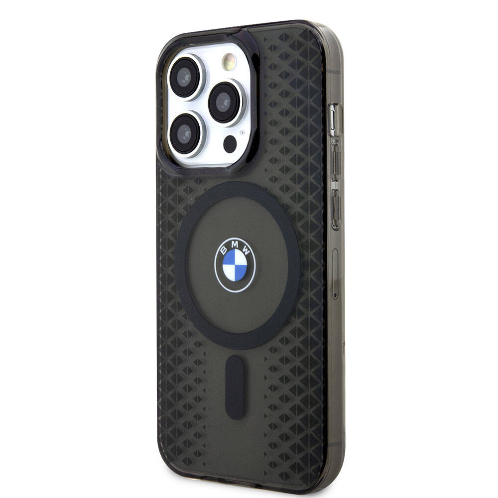 Apple iPhone 15 Pro Kılıf BMW M-safe Şarj Özellikli Transparan IML Signature Orjinal Lisanslı Kapak