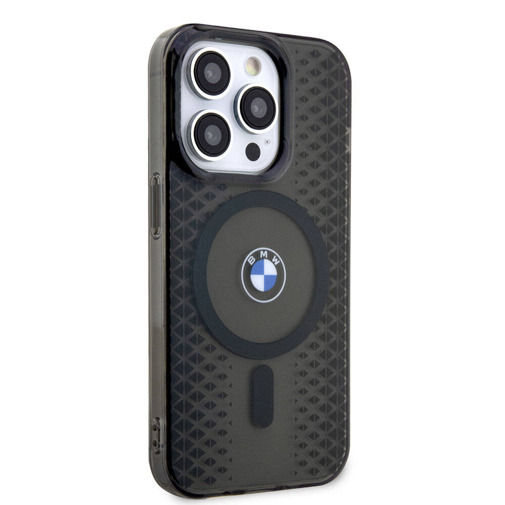 Apple iPhone 15 Pro Kılıf BMW M-safe Şarj Özellikli Transparan IML Signature Orjinal Lisanslı Kapak