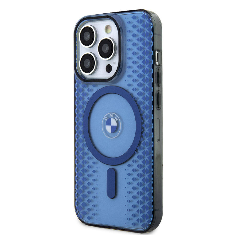 Apple iPhone 15 Pro Kılıf BMW M-safe Şarj Özellikli Transparan IML Signature Orjinal Lisanslı Kapak
