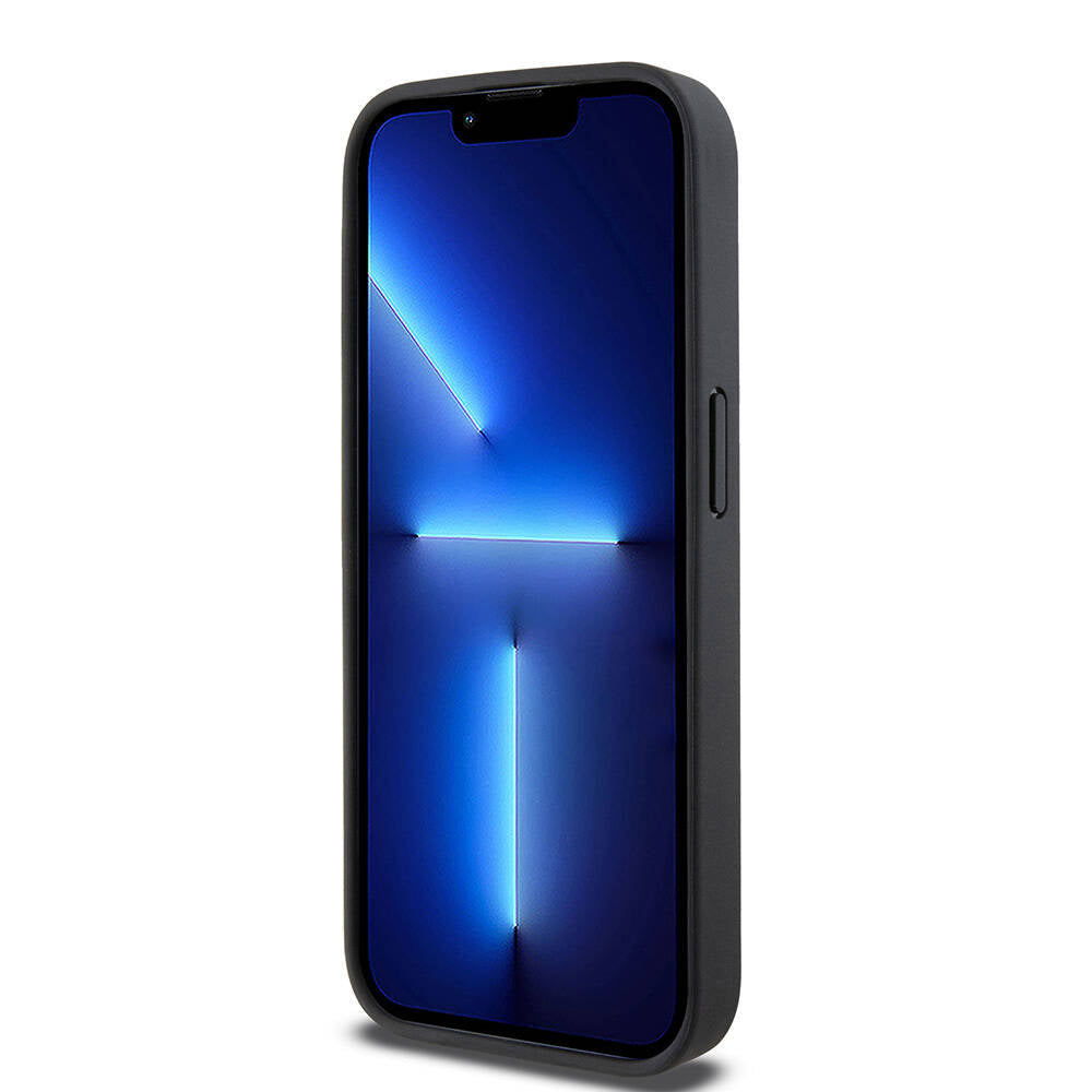 Apple iPhone 15 Pro Kılıf DKNY Orjinal Lisanslı M-safe Şarj Özellikli 3D Yazılı Repeat Pattern Kapak