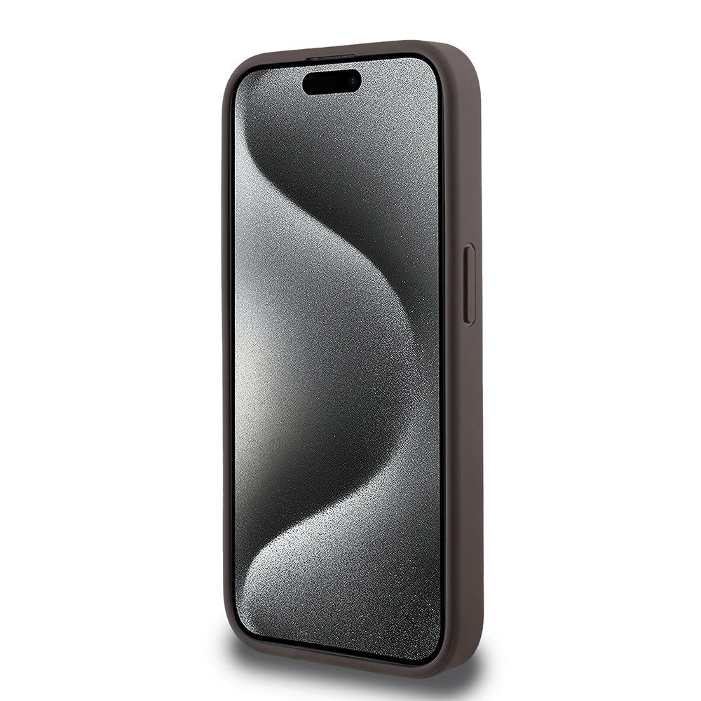 Apple iPhone 15 Pro Kılıf Guess Orjinal Lisanslı M-safe Şarj Özellikli Small 4G Classic Kapak