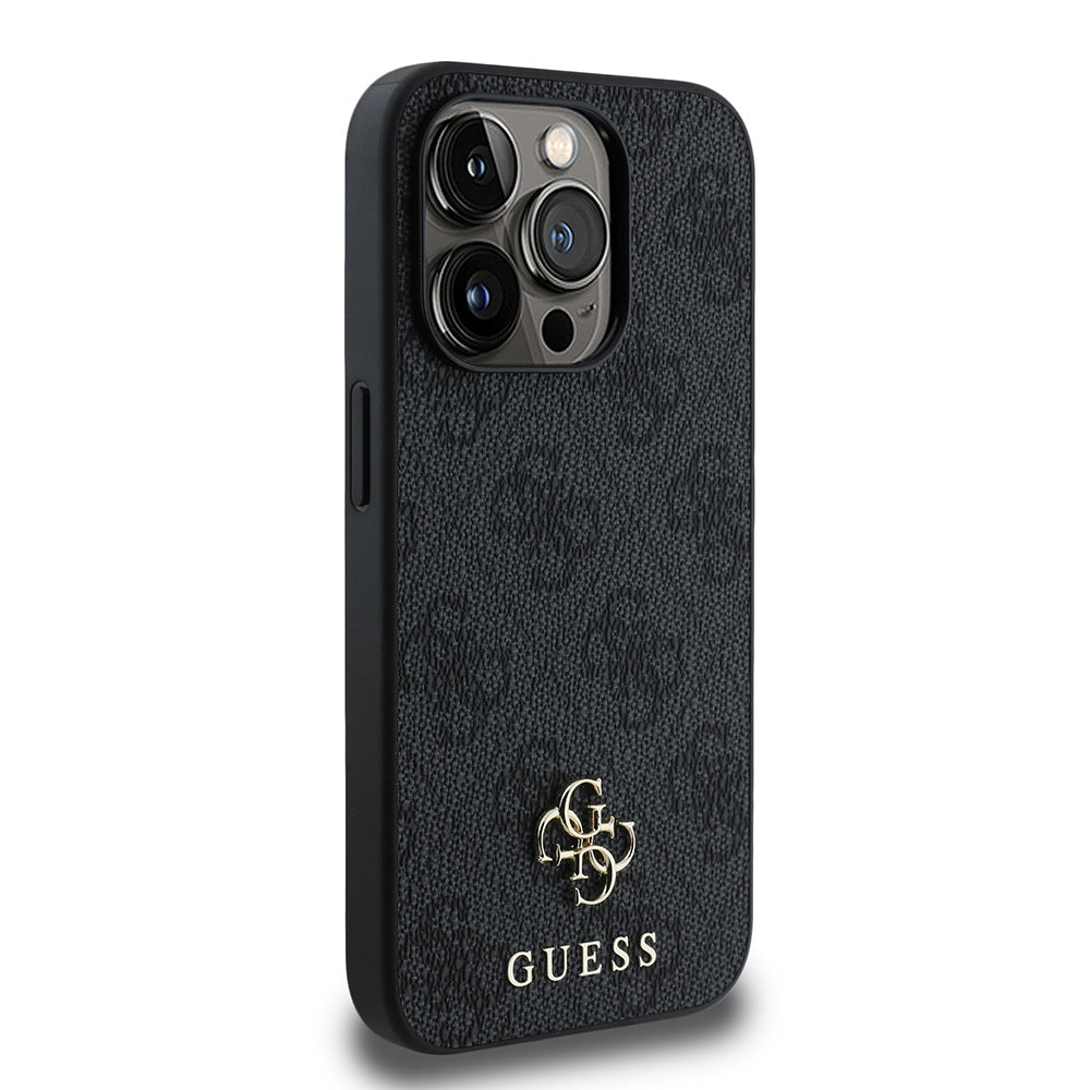 Apple iPhone 15 Pro Kılıf Guess Orjinal Lisanslı M-safe Şarj Özellikli Small 4G Classic Kapak